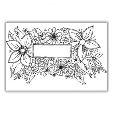 Julie Hickey Designs Clear Stamp - Bursting With Flowers